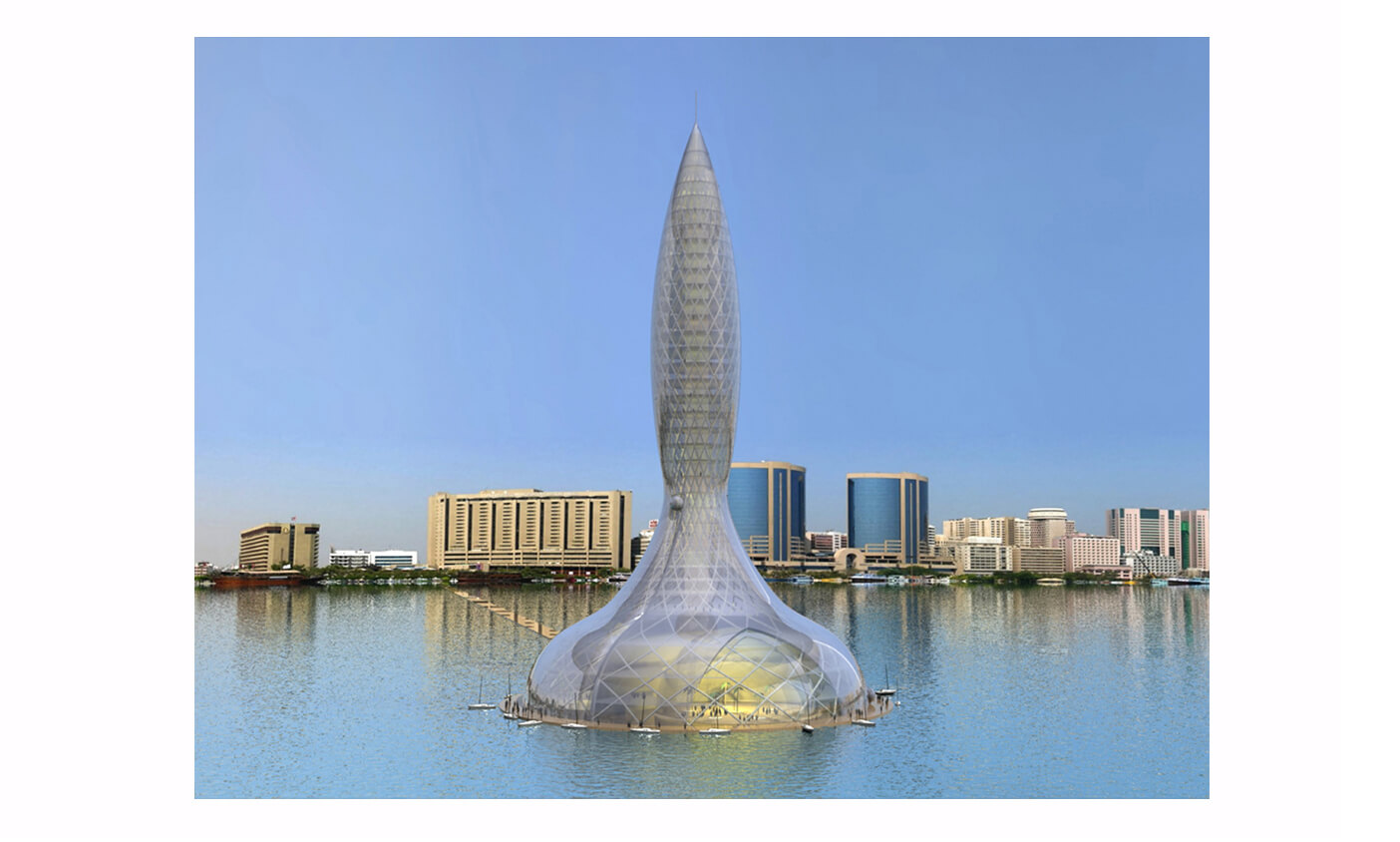 Floating And Rotating Tower