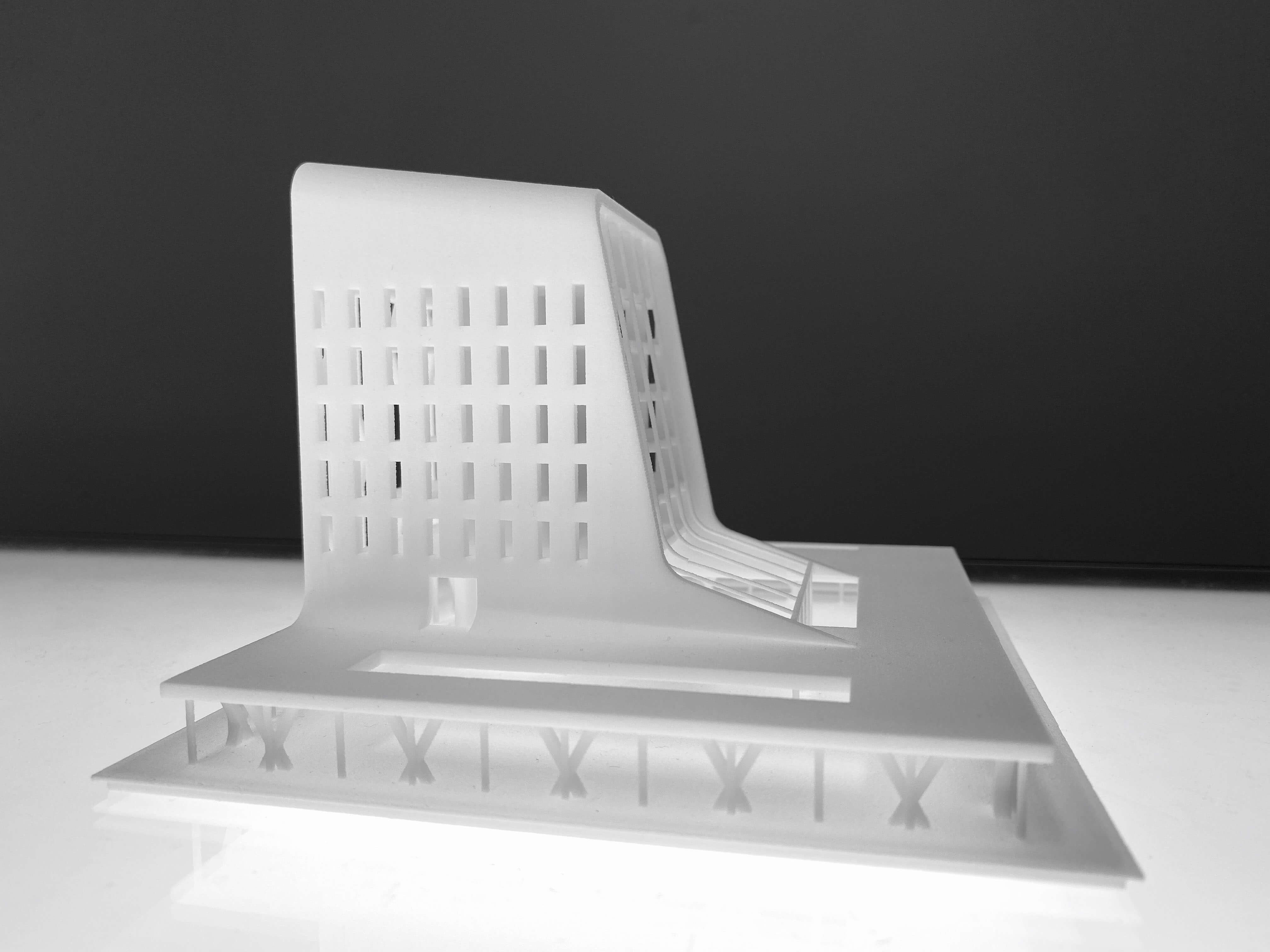 3 Floating Timber Tower Rotterdam model